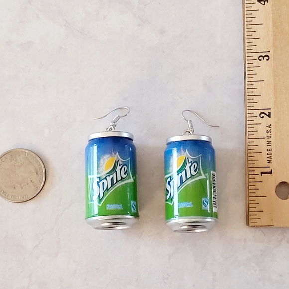 2/$20🌼 Sprite Soda Can Earrings New - Picture 5 of 5